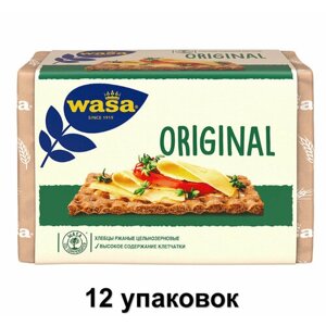 Wasa Хлебцы ржаные Original цельнозерновые, 275 г, 12 уп