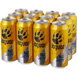 Ягуар Дикий (Jaguar Wild) напиток энергетический тропические фрукты 0.5л*12 ж/б