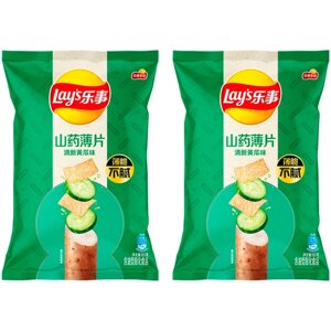 Ямсовые чипсы Lay's Cucumber со вкусом огурцов 2 шт. по 80 г Япония