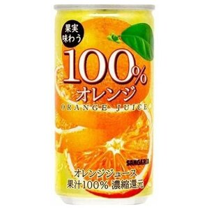 Японский сок Sangaria 100% Апельсин 190 мл.