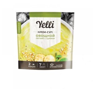 Yelli, Крем-суп лёгкий "Овощной" с цукини, 70 грамм