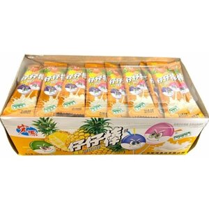 Zaizai Леденцы на палочке ананас со сливками упаковка 80шт 320 гр