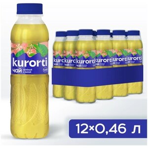 Зеленый чай KURORTI. 0,46 л. со вкусом липы напиток безалкогольный негазированный 12*0,46