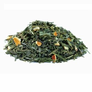 Зелёный чай с Имбирём, лимонной травой, цедрой апельсина и оригинальным освежающим ароматом 100 гр