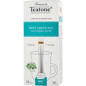 Зеленый чай с мятой в стиках Teatone