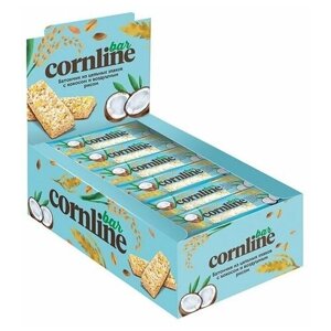 Зерновой батончик Cornline с кокосом, 30 г (упаковка 18 штук)
