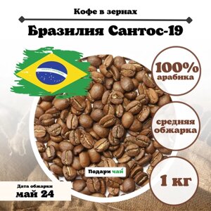 Зерновой Кофе "Сантос 19", 1000 г