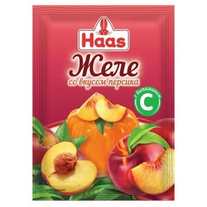 Желе десертное Haas со вкусом персика, 50г