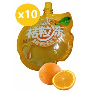 Желейный напиток с апельсиновой мякотью 100 г * 10 шт
