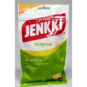 Жевательная резинка Jenkki Original FruitMix с ксилитом 100 г (из Финляндии)