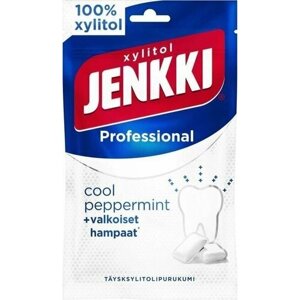 Жевательная резинка Jenkki Professional Cool Peppermint с ксилитом 80 г (из Финляндии)