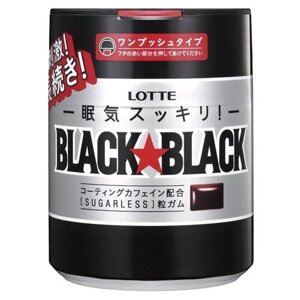 Жевательная резинка Lotte Confectionery Black Black Gum Drop 140 г.