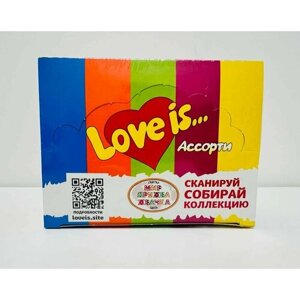 Жевательная резинка "Love is", Ассорти вкусов, 100 штук