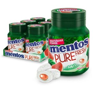 Жевательная резинка Mentos Pure Fresh Ментос Арбуз, 6 шт по 54 г