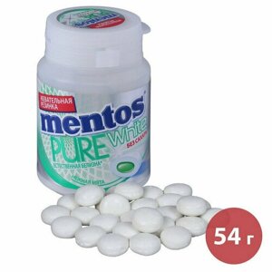 Жевательная резинка Mentos Pure Fresh Нежная Мята, 54г, 924735