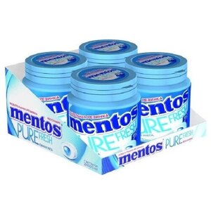 Жевательная резинка MENTOS Pure fresh Свежая мята, 100 г, 4 шт. в уп.