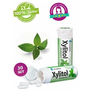 Жевательная резинка Miradent Xylitol Мята, 30 шт