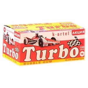 Жевательная резинка Turbo Sport Racing ассорти 4.5 г, 100 шт. в уп.