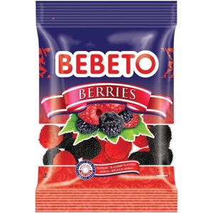 Жевательный мармелад Bebeto Berries ягоды, ежевика, 80 г