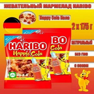 Жевательный мармелад Haribo Happy Cola, 2 шт по 175г (Германия)
