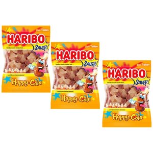 Жевательный мармелад Haribo "HAPPY кола сауэр "3 уп. х 200 гр.)