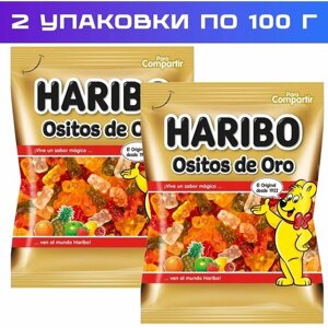 Жевательный мармелад Haribo Ositos de Oro, 100 г x 2 шт