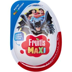 Жевательный мармелад Конфитрейд в пластиковом яйце Fruitls Maxi DC Justice League, 10 г