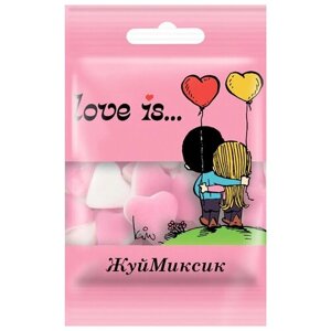 Жевательный мармелад Love is, холодок-малина, 20г, 10 штук