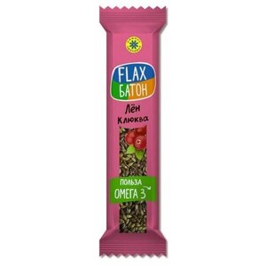 Злаковый батончик Компас Здоровья Flax батон без сахара Лён - Клюква