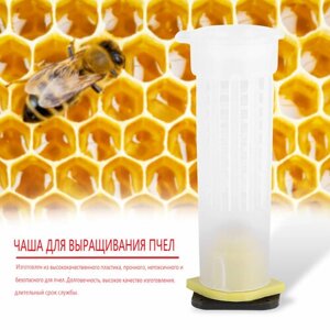 100ШТ Набор чашек для выращивания пчеловодческих маток, Клетки для пчелиных маток, Роликовый инструмент для пчеловода, Оборудование