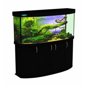 Аквариум 650 л Панорамный AquariumBest с тумбой цвет Венге 151х66х73 (ДхШхВ)