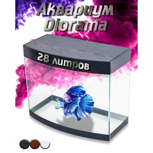 Аквариум для рыбок Diarama 28L Black Wood Edition V2.0