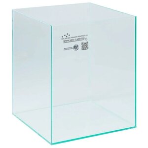 Аквариум куб без покровного стекла, 31 литр, бесцветный шов