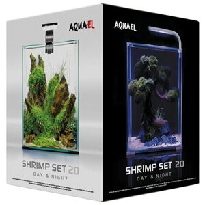Aquael shrimp SET SMART LED PLANT ll 20 набор без крышки белый 19л 122979