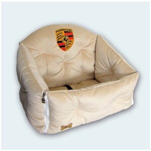 Автокресло-лежак для собак и кошек Melenni Стандарт Porsche 4(2.04) размер М, 57x55x45(высота спинки)x21(высота бортов), см; Вес: 2200 гр