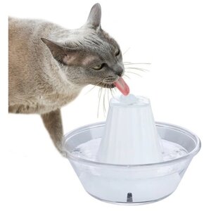 Автоматическая поилка фонтан для кошек ZooWell Smart универсальная Eco-friendly, белая