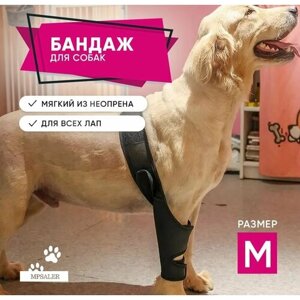 Бандаж на локтевой и коленный сустав, для собак M.