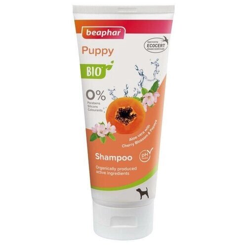 Beaphar "Bio Shampoo Puppy" Шампунь для щенков с цветками вишни флакон, 200 мл