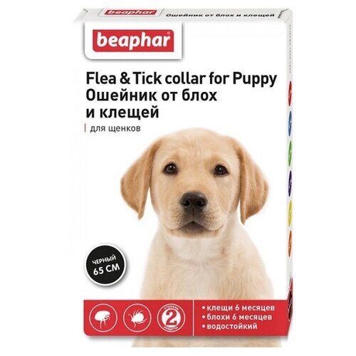 Beaphar Flea & Tick для щенков, собак, кошек, для домашних животных, 65 см 1 шт. в уп., 1 уп.