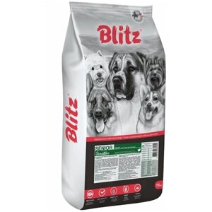 Blitz Adult Senior - Сухой корм для взрослых собак старше 7 лет, 15кг