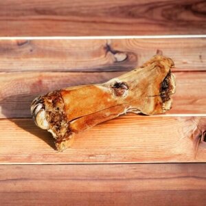 Бобик - Снобик нога, голень говяжья для собак, сушеная в дровяной печи, натуральные лакомства для собак мелких, средних и крупных пород, для зубов щенков, 1 шт. х 260 г
