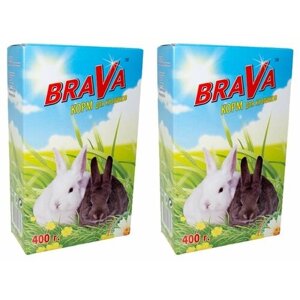 BraVa Корм для кроликов, 400 г, 2 уп