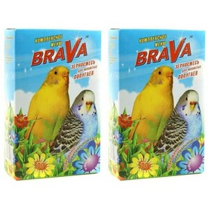 BraVa Корм сухой для волнистых попугаев Стандарт, 500 г, 2 уп