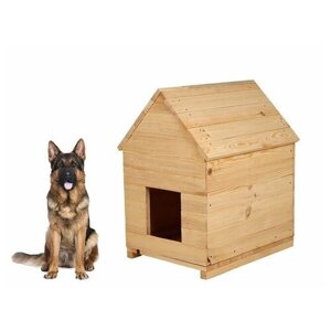 Будка для собаки, 75 60 90 см, деревянная, с крышей