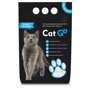 Cat Go: наполнитель для кошачьего туалета, силикагель, 1,9 кг, 4.4 л