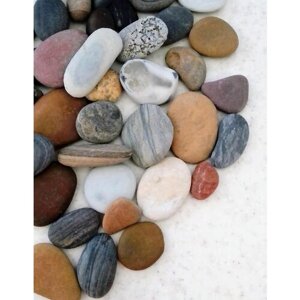Черноморская галька цветная, натуральный камень микс 2-6см 1кг
