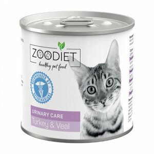Четвероногий Гурман Zoodiet Urinary Care Корм для кошек для здоровья мочевыводящих путей с Индейкой и Телятиной 3 шт. 240 гр x 3 шт.