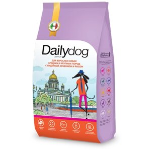 Dailydog Casual Line - Сухой корм для взрослых собак мелких пород, с Индейкой, Ягненком и Рисом (12 кг)