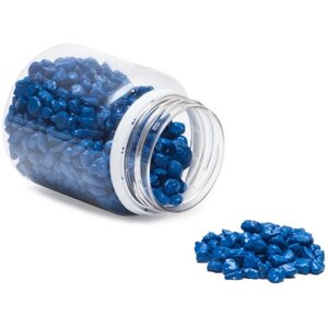 Декоративный наполнитель (камни) синий 3-5 мм 100 г