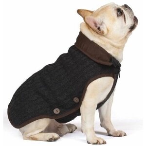 Dog Gone Smart Вязаный двухслойный нано-свитер Nano Knit Sweater, спинка 45 см